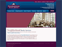 Tablet Screenshot of neighborhoodrealtyservices.com